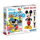 Puzzle 104 pçs + 3D Model - Mickey Mouse 1