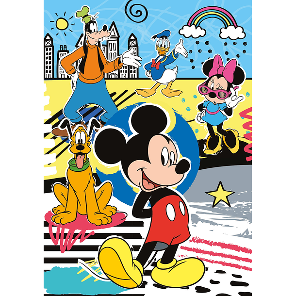 Puzzle 104 pçs + 3D Model - Mickey Mouse 2