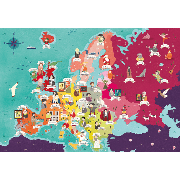 Puzzle 250 pçs - Great People in Europe 2