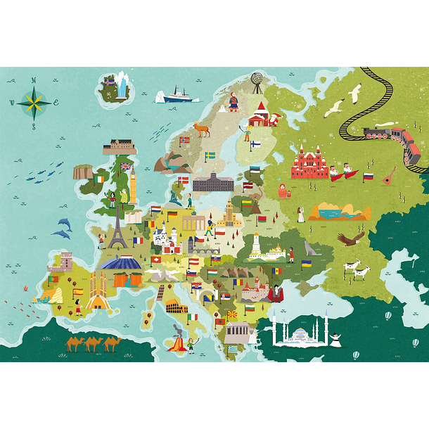 Puzzle 250 pçs - Great Places in Europe 2