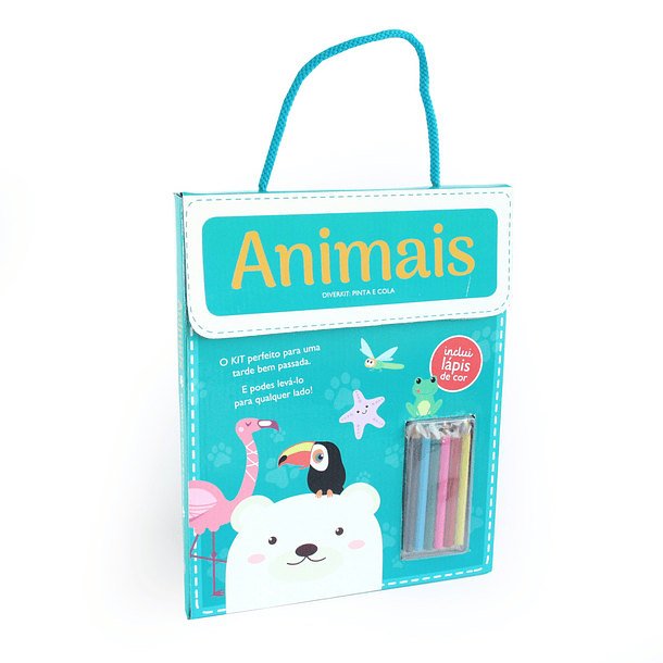 Diverkit: Pinta e Cola - Animais 