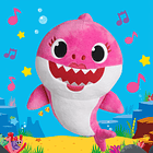 Baby Shark - Peluche Médio Musical Rosa 4