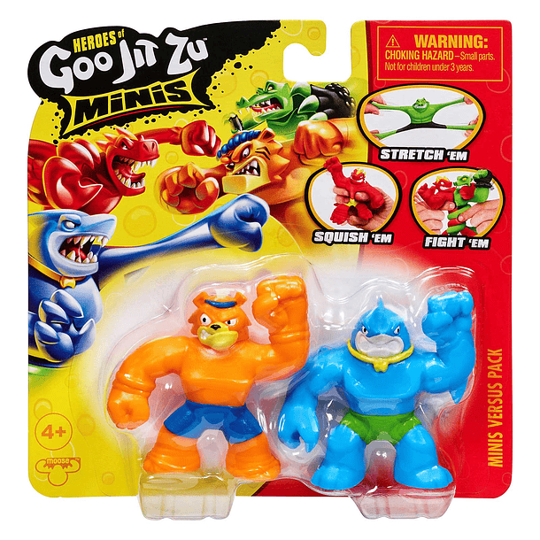 Goo Jit Zu Minis - Pack 2 Figuras Thrash vs Tygor 1