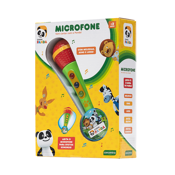 Microfone Pequeno Musical do Panda 1