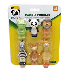 Panda - Pack 6 Figuras Colecionáveis