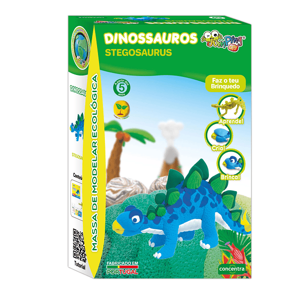 JumpingClay - Dinossauros Stegosaurus 1