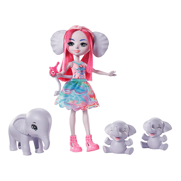 Boneca com Animais - Esmeralda Elephant 