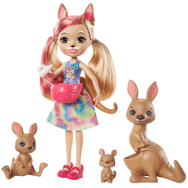 Boneca com Animais - Kamilla Kangaroo 2
