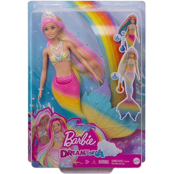 Barbie Sereia Muda de Cor 1