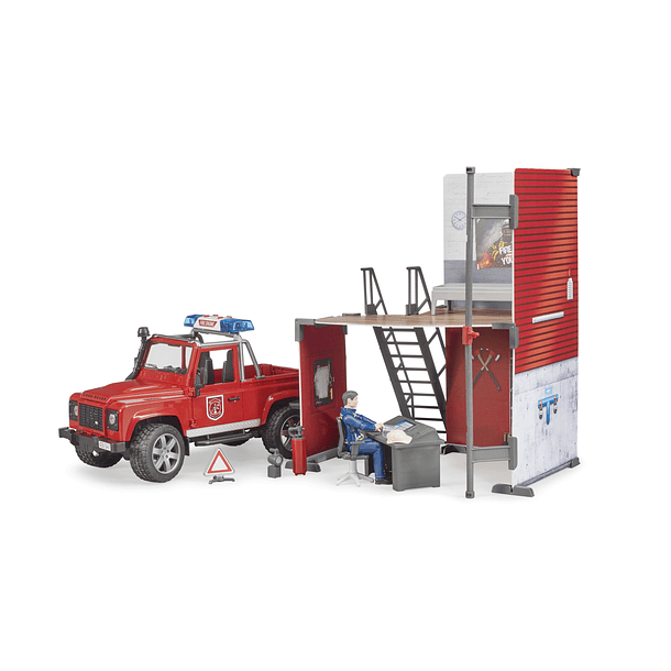 Quartel de bombeiros com Land Rover Defender 2