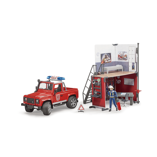 Quartel de bombeiros com Land Rover Defender 3