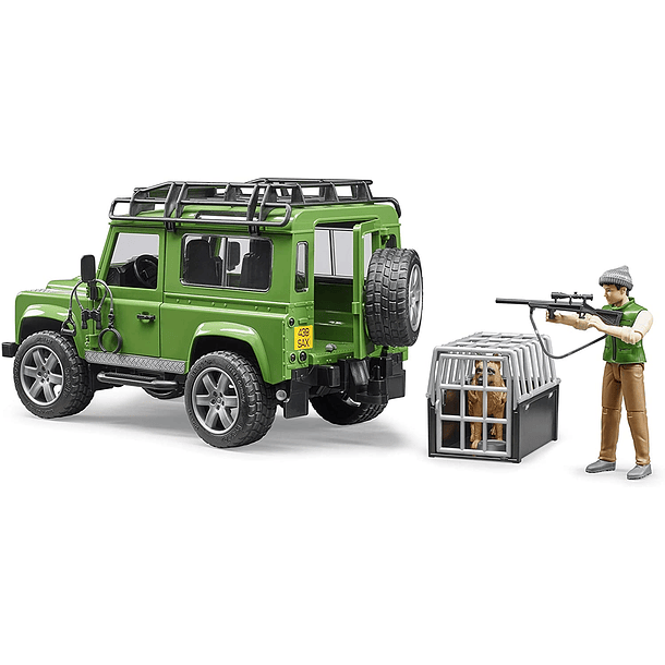 Land Rover Defender com Caçador e Cão 3