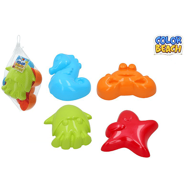 4 Moldes de Praia de Animais 