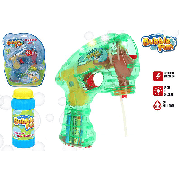 Bubble Fun - Pistola de Bolas de Sabão 