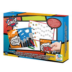 Colorir com Adesivos - Comics