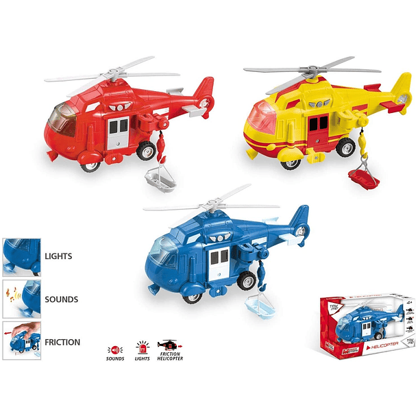 Mondo Motors - Helicóptero com Luz e Sons 