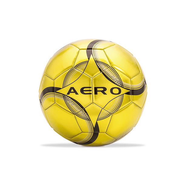 Bola de Futebol - Aero Amarelo Metalizado 