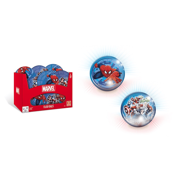 Bola com Luz Marvel 10 cm 
