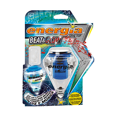 Pião Energia Beat & Glow - Azul