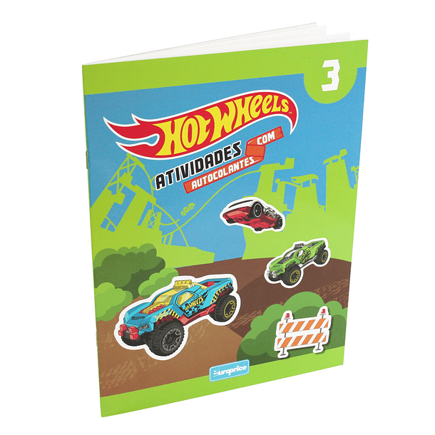 Hot Wheels: Atividades com Autocolantes - 3 