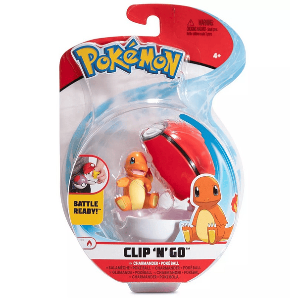 Clip N Go - Charmander + Poké Ball 