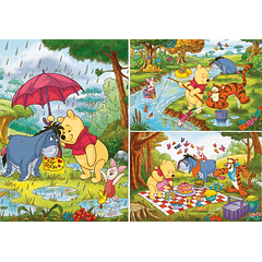 Puzzle 3x48 pçs - Winnie The Pooh