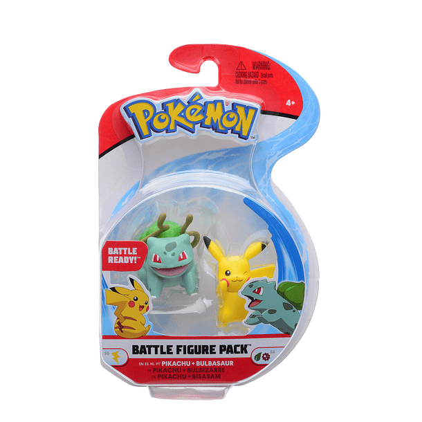 Figuras de Batalha - Pikachu + Bulbasaur 1