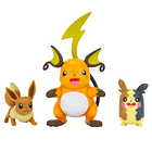 Figuras de Batalha - Raichu + Morpeko + Eevee 2