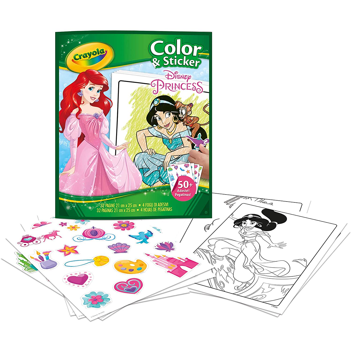 Crayola Color & Sticker - Disney Princess | Cubos Luminosos