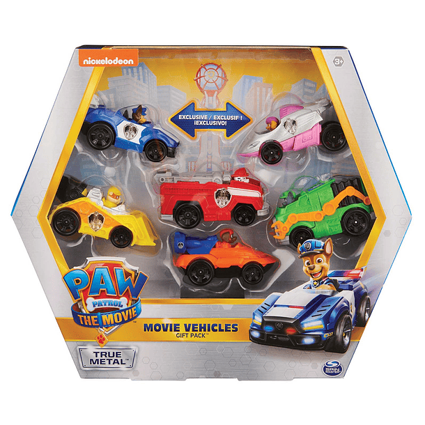 Patrulha Pata: O Filme - Pack 6 Veículos Die Cast 1