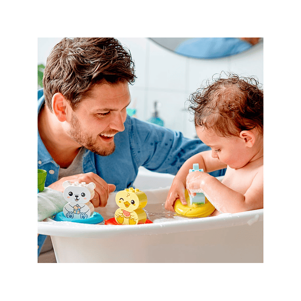 Hora do Banho Divertido: Comboio Animais Flutuantes 4