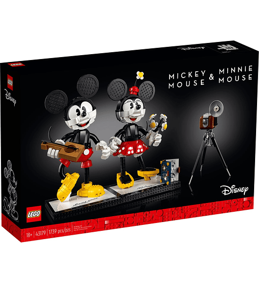 Personagens para Construir - Mickey Mouse e Minnie Mouse