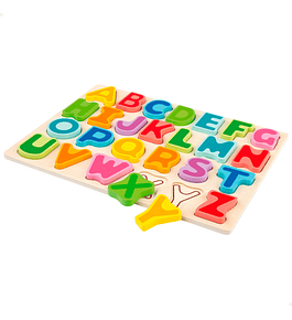 Woomax - Puzzle Alfabeto de Madeira