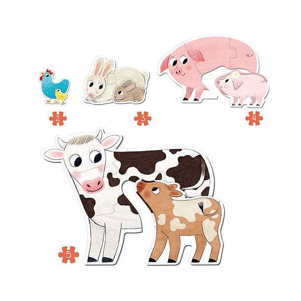 4 Puzzles XXL - Mamãs e Bebés 2