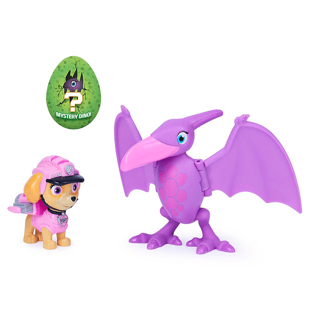 Patrulha Pata Dino Rescue - Figura Skye + Pterodactyl 2