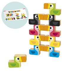 Jogo de Empilhar Tucanos