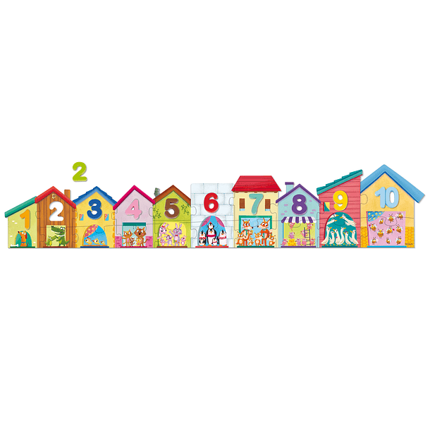 Puzzle Casinhas 1-10 3