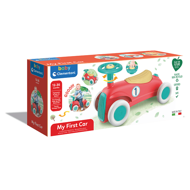 Baby Carrinho Primeiros Passos Vermelho 1