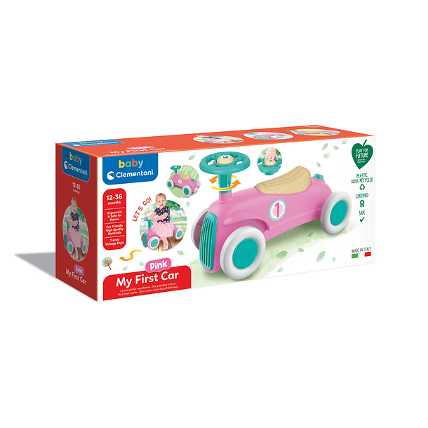 Baby Carrinho Primeiros Passos Rosa 1