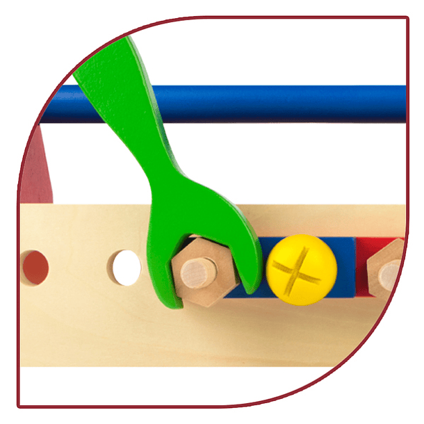 Play & Learn - Caixa de Ferramentas em Madeira 4