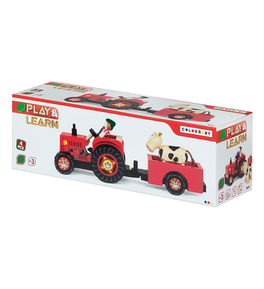 Play & Learn - Tractor em Madeira