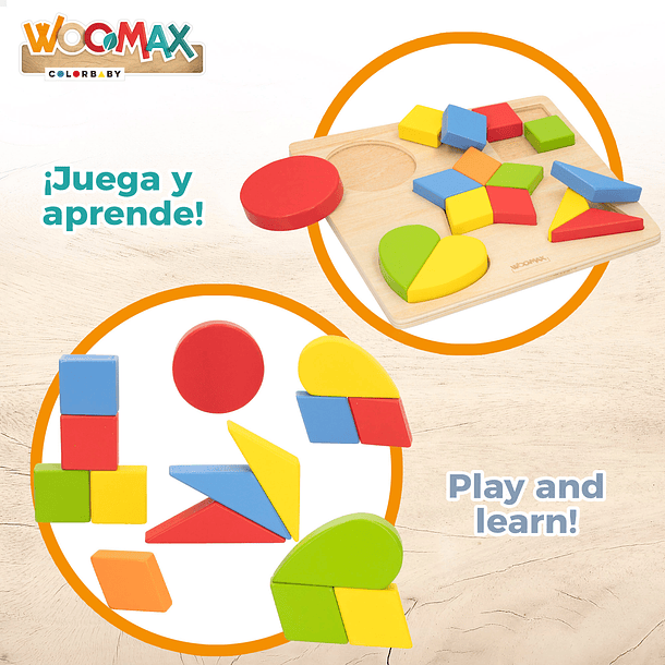 Woomax - Puzzle de Formas Madeira 4