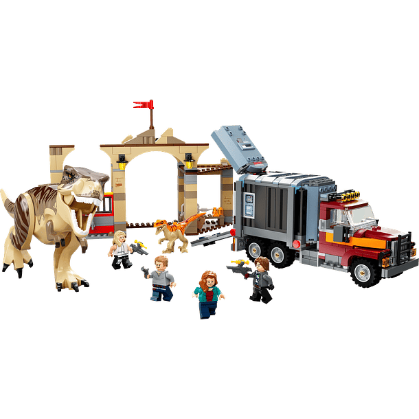 Fuga dos Dinossauros Atrociraptor e T-Rex 2