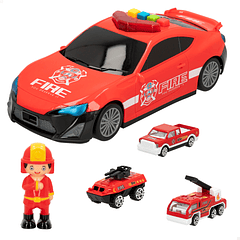 Speed & Go - Carro dos Bombeiros Porta Carros