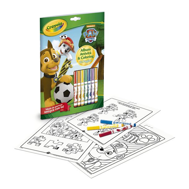 Livro de Atividades Paw Patrol com 7 Marcadores 