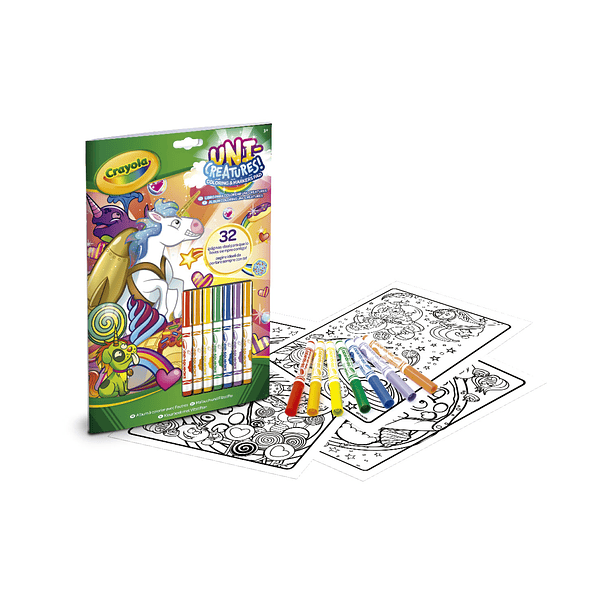 Livro de Atividades Animais Fantásticos com 7 Marcadores 