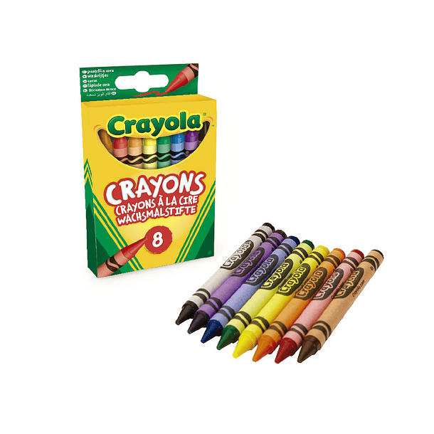 Crayola - 8 Lápis de Cera 