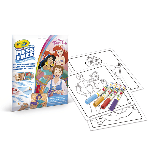 Color Wonder Disney Princess com 4 Marcadores 