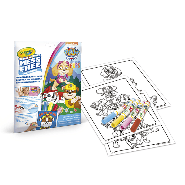 Crayola Color Wonder Mess Free - Patrulha Pata com 4 Marcadores 