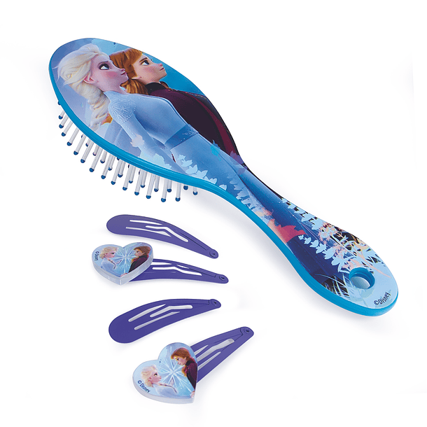 Frozen II - Pente com Clips Roxo 2